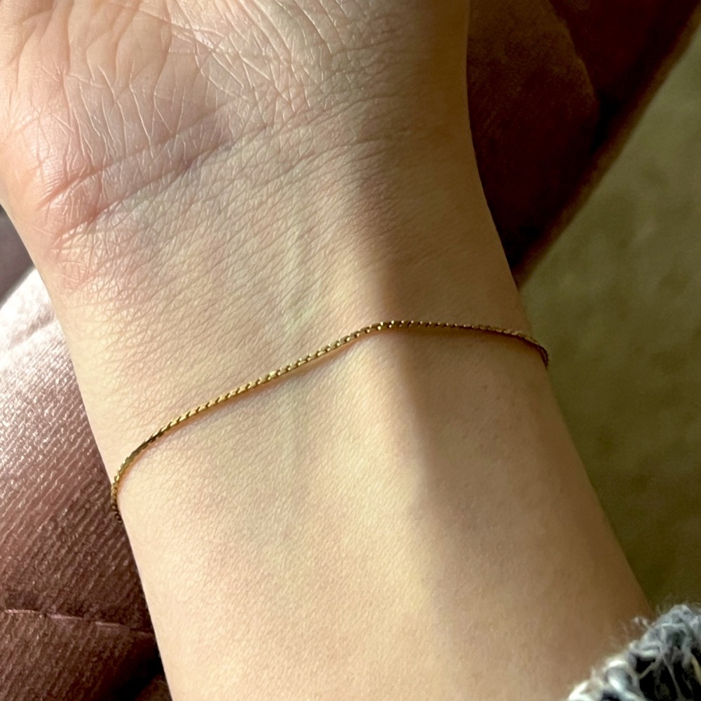 UnoAerre Solid 14k Yellow Gold Bracelet - 7”